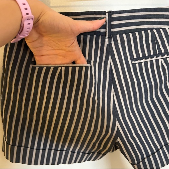 BCBGMAXAZRIA blue striped shorts - Picture 9 of 11
